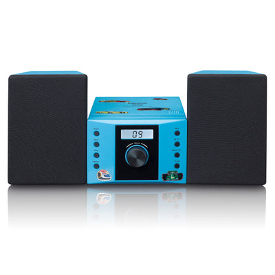 LENCO MC-013BU - Stereo set met FM radio en CD speler - Blauw