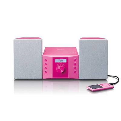 LENCO MC-013PK - Stereo set met FM radio en CD speler - Roze