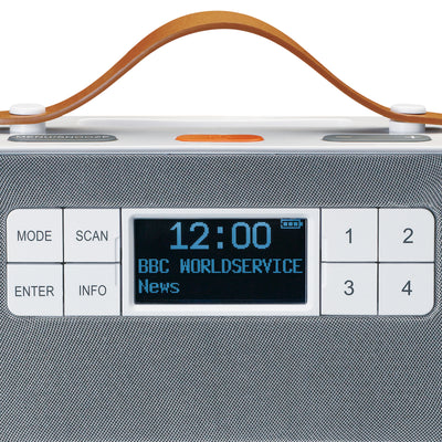 LENCO PDR-065WH - Draagbare senioren FM/DAB+ radio met grote knoppen en "Easy Mode" functie, wit