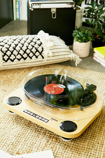 LENCO LS-40WD - Record Player with built-in speakers - Wood