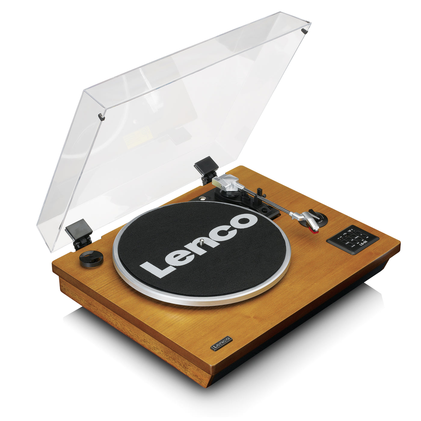 LENCO LS-55WA - Record Player with Bluetooth®, USB MP3 encoder, speakers - Wood