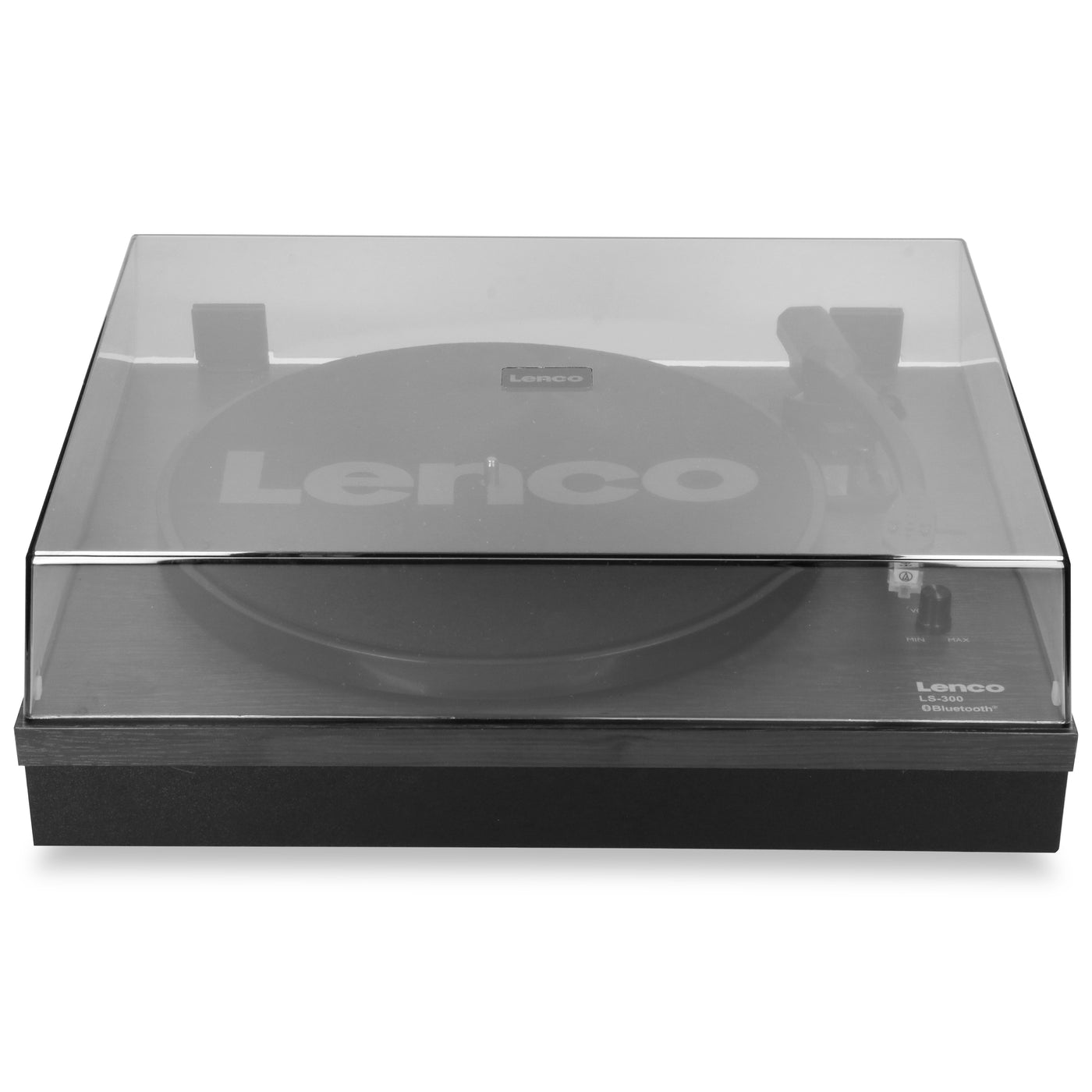 LENCO LS-300BK - Platenspeler met Bluetooth® en twee externe speakers, zwart
