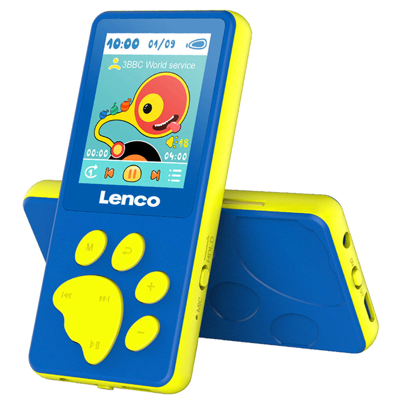 LENCO Xemio-560BU - MP3/MP4 speler met 8GB geheugen - Blauw