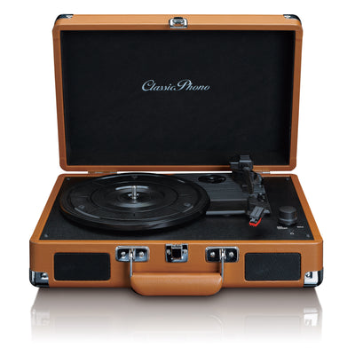 CLASSIC PHONO TT-10BN - Suitcase Record Player with speakers - Brown