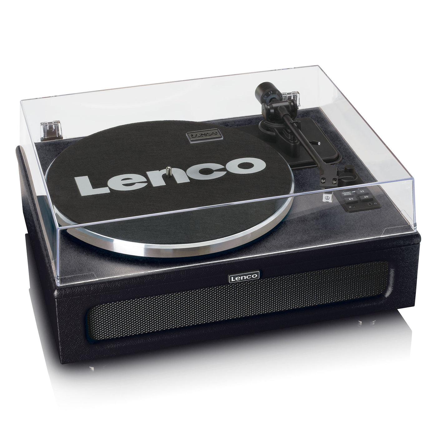 LENCO LS-430BK - Platenspeler met 4 ingebouwde Luidsprekers - Zwart