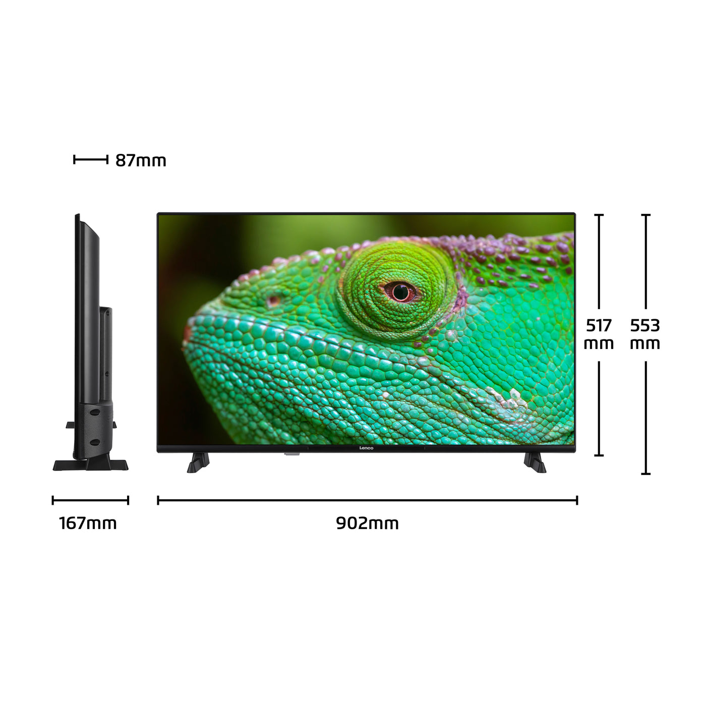 Lenco LED-4044BK - 40" Android Smart TV, Full HD, zwart