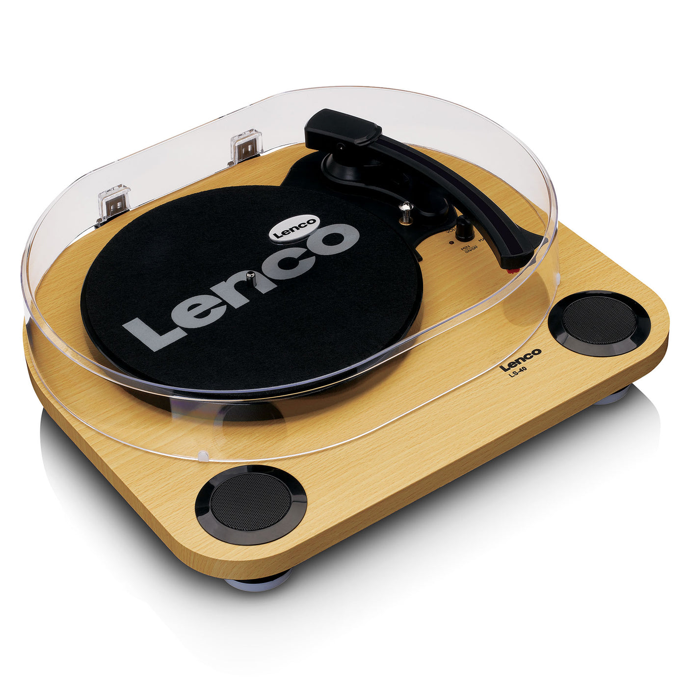 LENCO LS-40WD - Record Player with built-in speakers - Wood