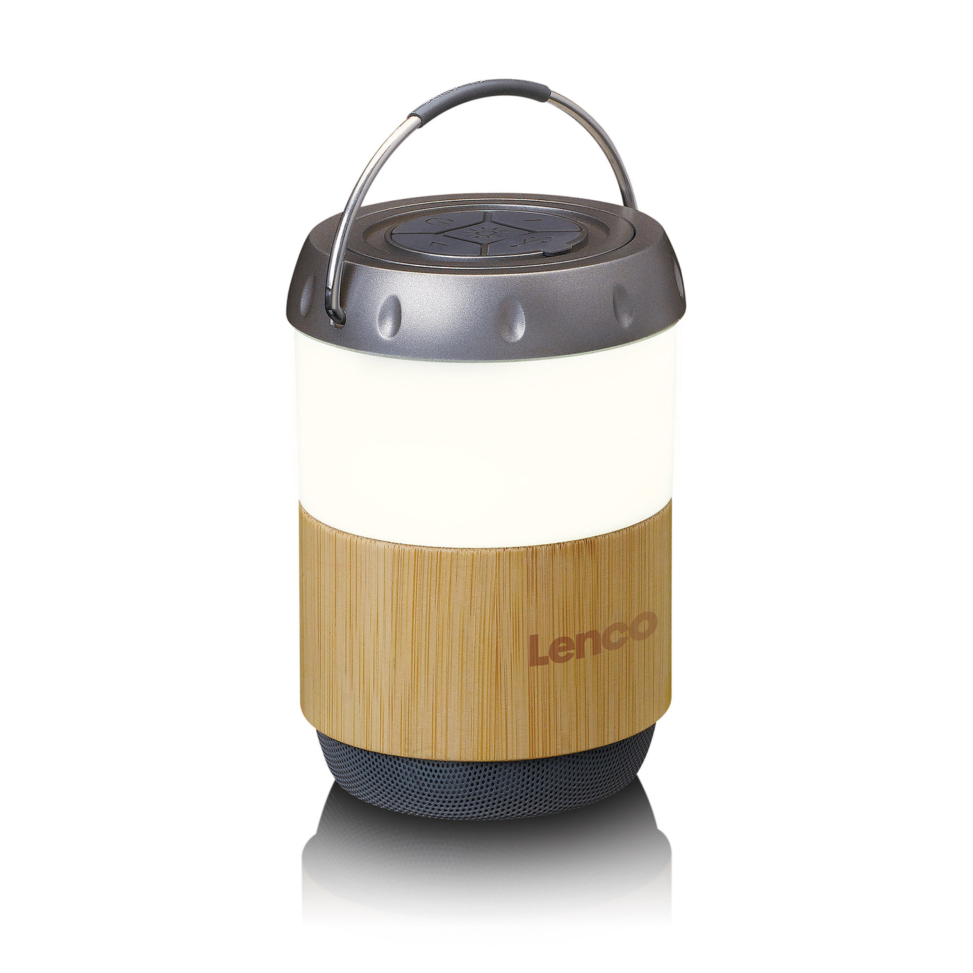 LENCO BTL-030BA - Lantaarn met ingebouwde Bluetooth® speaker - Bamboo