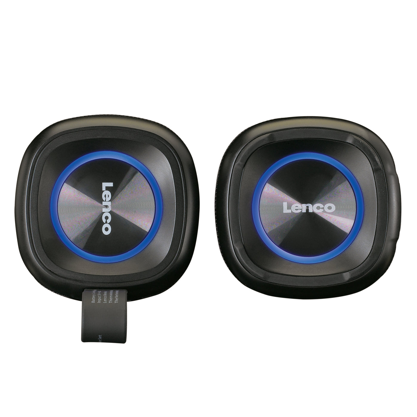 LENCO BTP-400BK - 2 in 1 stereo Bluetooth® speaker, zwart