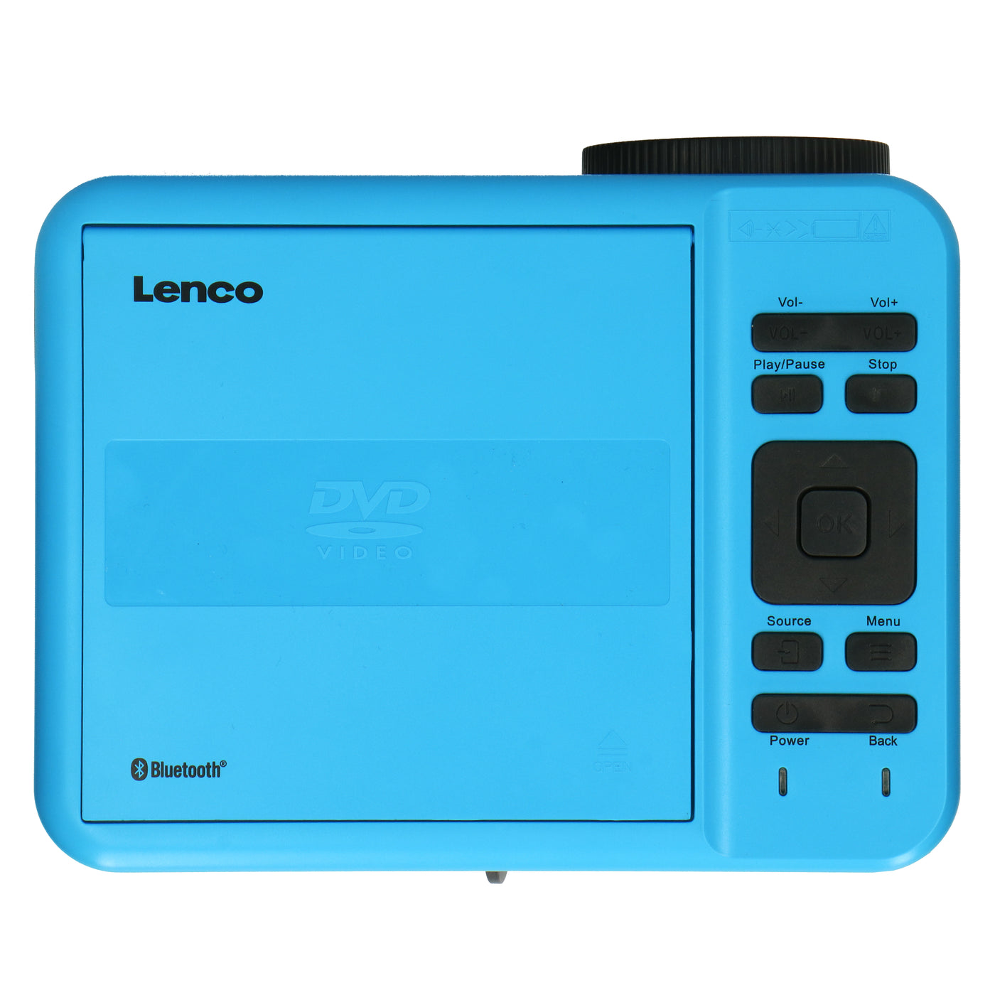 LENCO LPJ-500BU - LCD Projector met DVD speler en Bluetooth® - Blauw