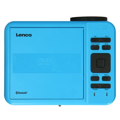 LENCO LPJ-500BU - LCD Projector met DVD speler en Bluetooth® - Blauw