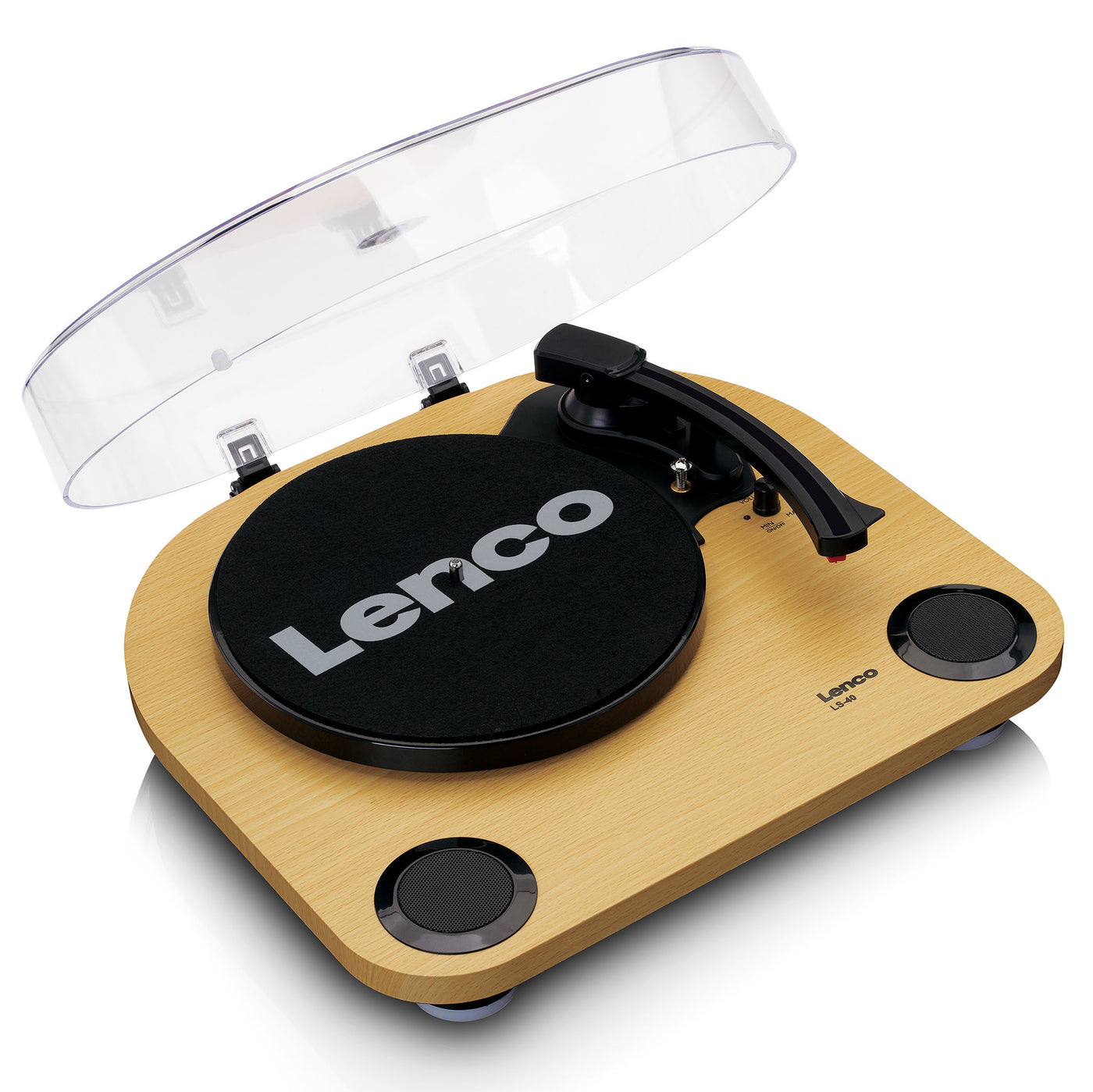 LENCO LS-40WD - Platenspeler met ingebouwde speakers - Hout