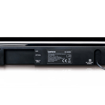 LENCO SB-080 BK-90 cm Soundbar - 80w - Bluetooth® - USB - HDMI - ingebouwde subwoofer - Zwart