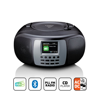 LENCO SCD-860BK - Draagbare DAB+/FM radio met Bluetooth®, CD-speler en groot LCD kleurendisplay - Zwart