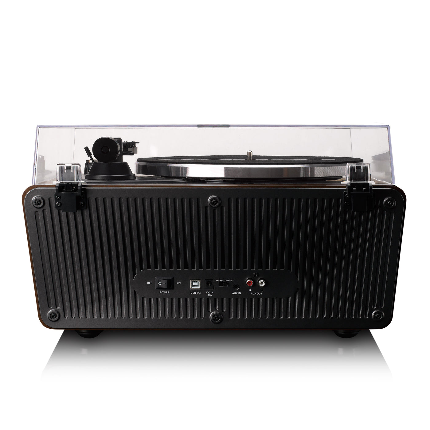 LENCO LS-470WA - Platenspeler met ingebouwde speakers en Bluetooth® - Walnoot