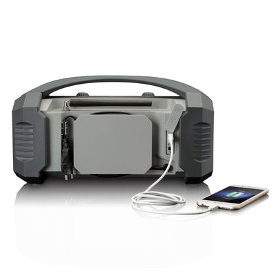 LENCO ODR-150GY - DAB+/FM Bouwradio met Bluetooth®, IP54 spatwaterdicht - Grijs