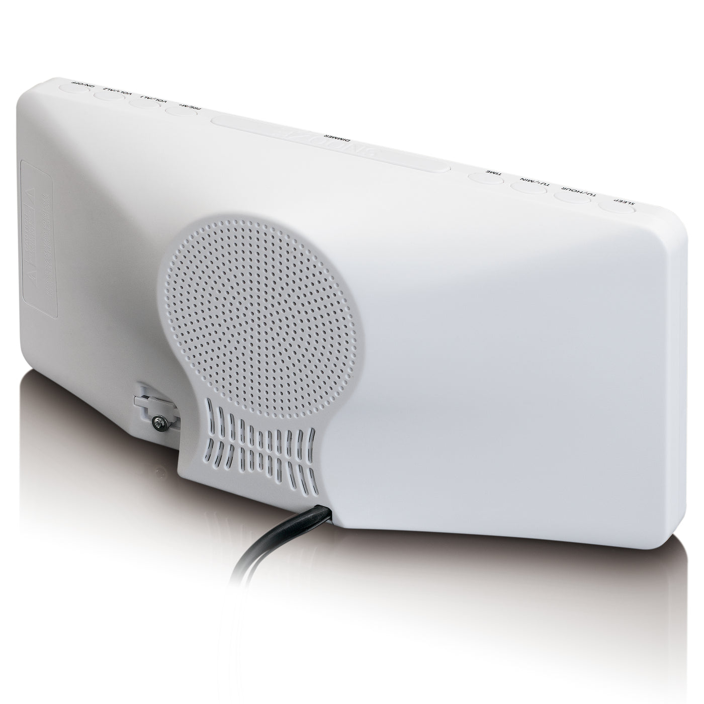 LENCO CR-30WH - FM Wekkerradio met groot 3" LED scherm