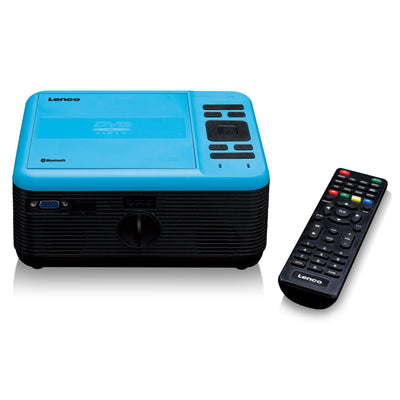 LENCO LPJ-500BU - LCD Projector met DVD speler en Bluetooth® - Blauw