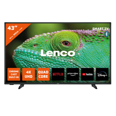 LENCO LED-4353BK - 43" 4K Android Smart TV, zwart