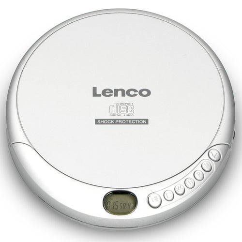 LENCO CD-201SI - Portable CD-speler met anti-shock - Zilver