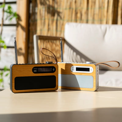 LENCO PDR-040BAMBOO BK - DAB+/FM radio Bluetooth®- Bamboo - Zwart