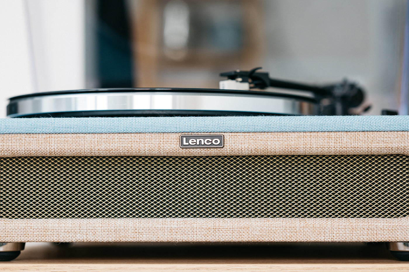 LENCO LS-440BUBG - Record Player with 4 built-in speakers - Fabric