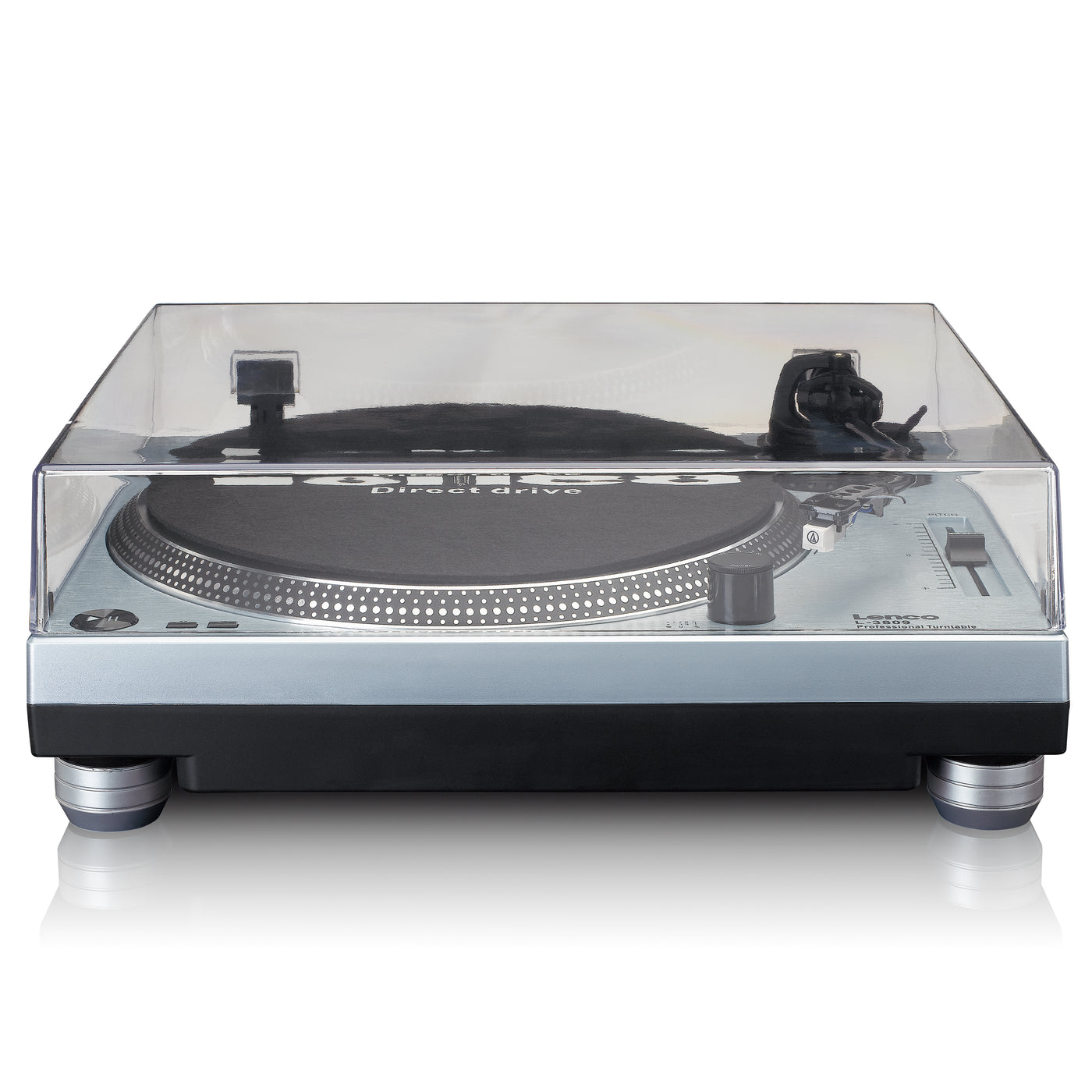 LENCO L-3809ME - Direct drive Record Player with USB / PC Encoding - Metallic blue