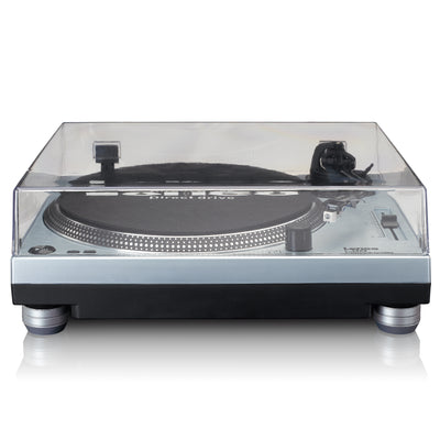 LENCO L-3809ME - Direct drive Record Player with USB / PC Encoding - Metallic blue