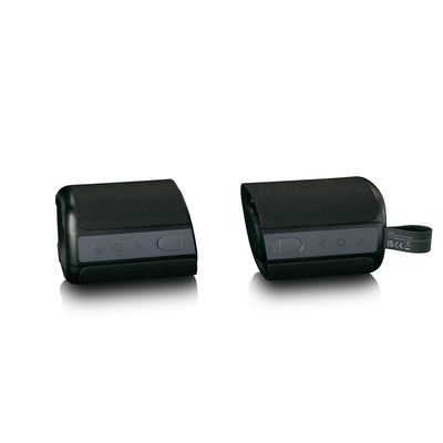 LENCO BTP-400BK - 2 in 1 stereo Bluetooth® speaker, zwart
