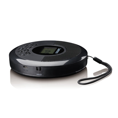 Lenco CD-340BK - Draagbare CD-/MP3-speler met Bluetooth en ingebouwde speakers - Zwart