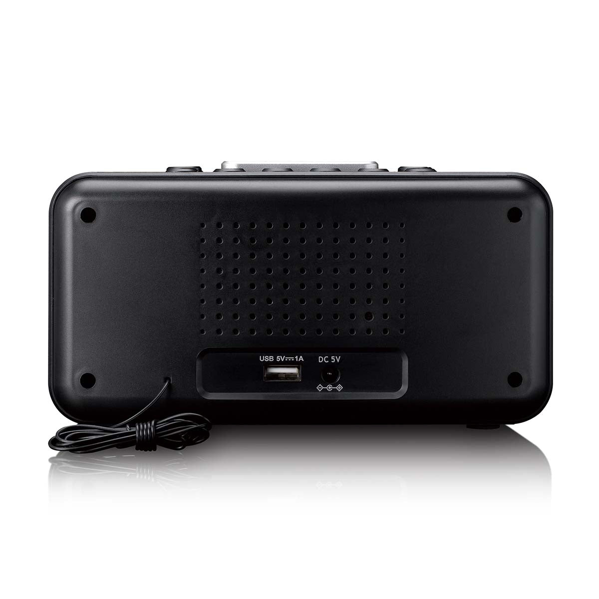 Lenco CR-28BK - Wekkerradio met handmatige dimmer, nachtverlichting en helder LED-display - Zwart