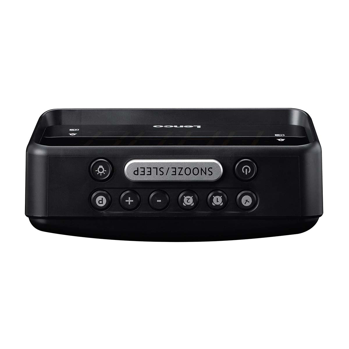 Lenco CR-28BK - Wekkerradio met handmatige dimmer, nachtverlichting en helder LED-display - Zwart