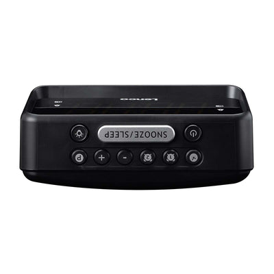 Lenco CR-28BK - Wekkerradio met handmatige dimmer, nachtverlichting en helder LED-display - Zwart