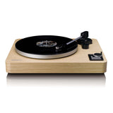 LENCO LBTA-166SI - Fully automatic turntable with Bluetooth® transmission and preamplifier - Metal platter and tonearm - Pine wood