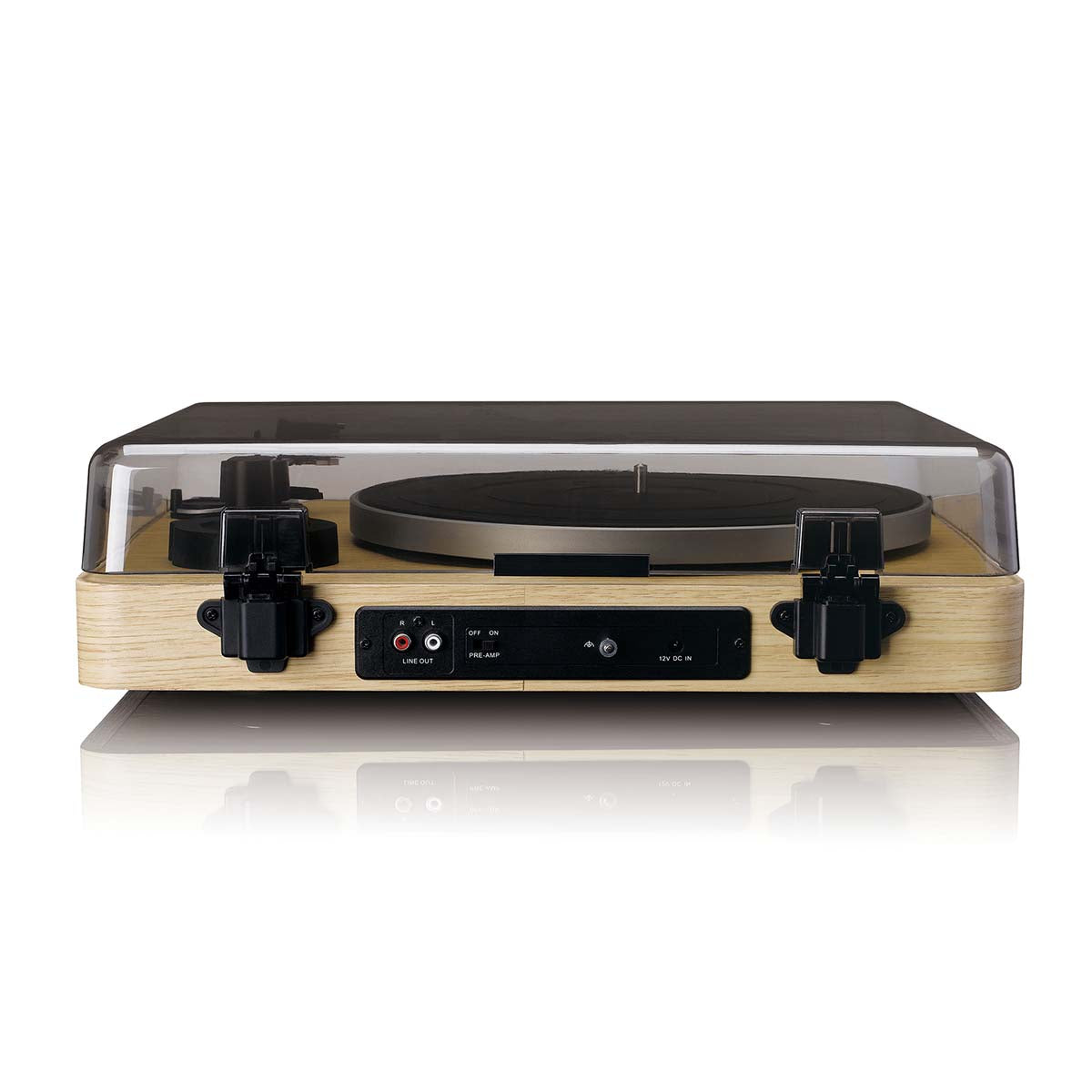 LENCO LBTA-166SI - Fully automatic turntable with Bluetooth® transmission and preamplifier - Metal platter and tonearm - Pine wood