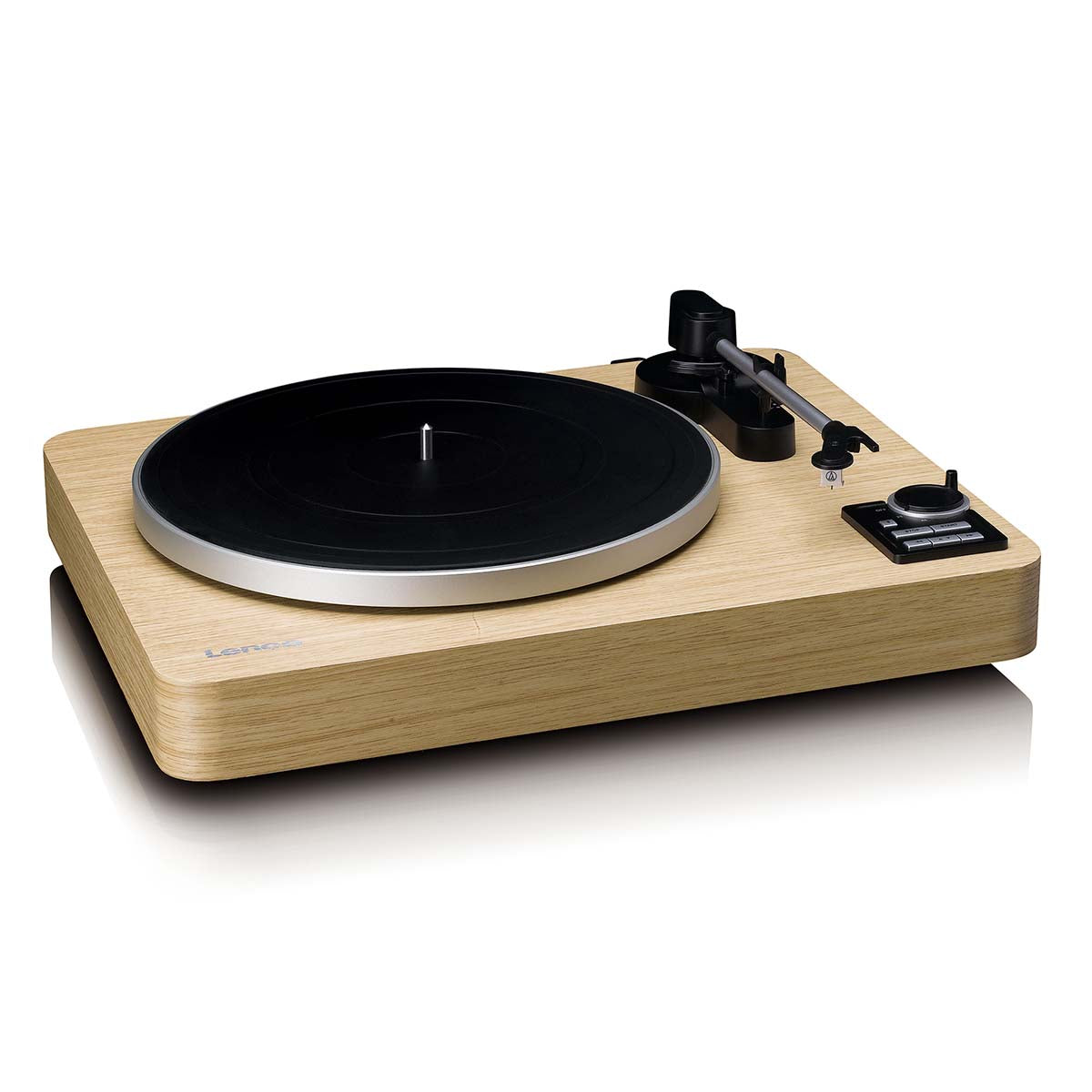 LENCO LBTA-166SI - Fully automatic turntable with Bluetooth® transmission and preamplifier - Metal platter and tonearm - Pine wood