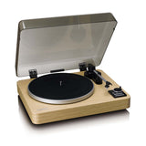 LENCO LBTA-166SI - Fully automatic turntable with Bluetooth® transmission and preamplifier - Metal platter and tonearm - Pine wood