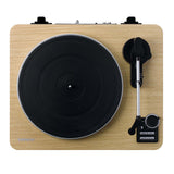 LENCO LBTA-166SI - Fully automatic turntable with Bluetooth® transmission and preamplifier - Metal platter and tonearm - Pine wood