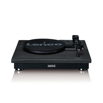 LENCO LS-100BK - Turntable with Bluetooth® reception and two external speakers - Black