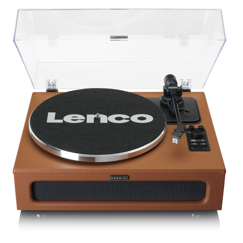 LENCO LS-430BN - Record Player with 4 built-in speakers - Brown