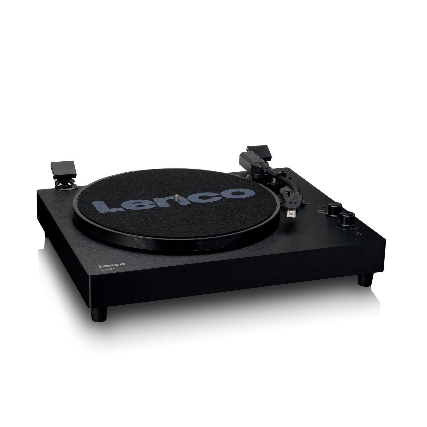 Lenco LS-60BK - Wooden turntable with Bluetooth and built-in speakers - Black