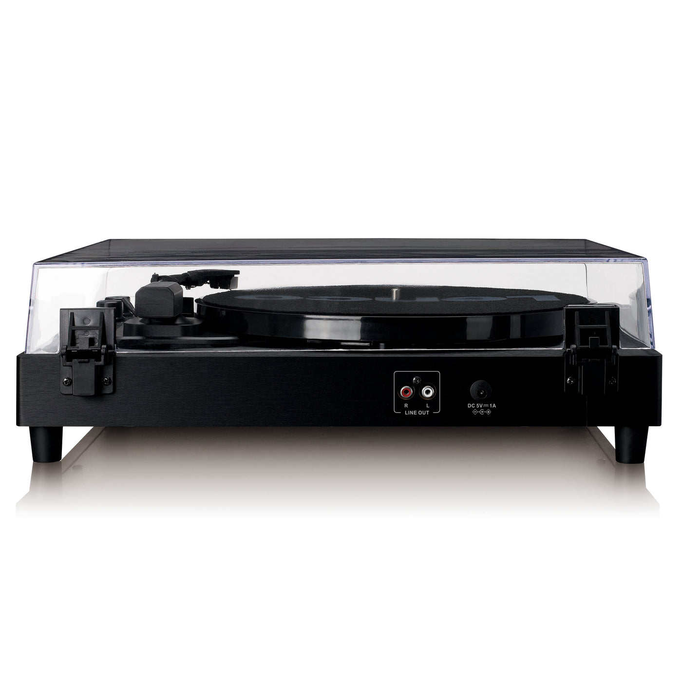 Lenco LS-60BK - Wooden turntable with Bluetooth and built-in speakers - Black