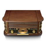 CLASSIC PHONO TCD-3571MY - Houten retro platenspeler met Bluetooth®, DAB+/FM Radio, USB encoding, CD-speler, Cassettespeler en ingebouwde speakers - Hout