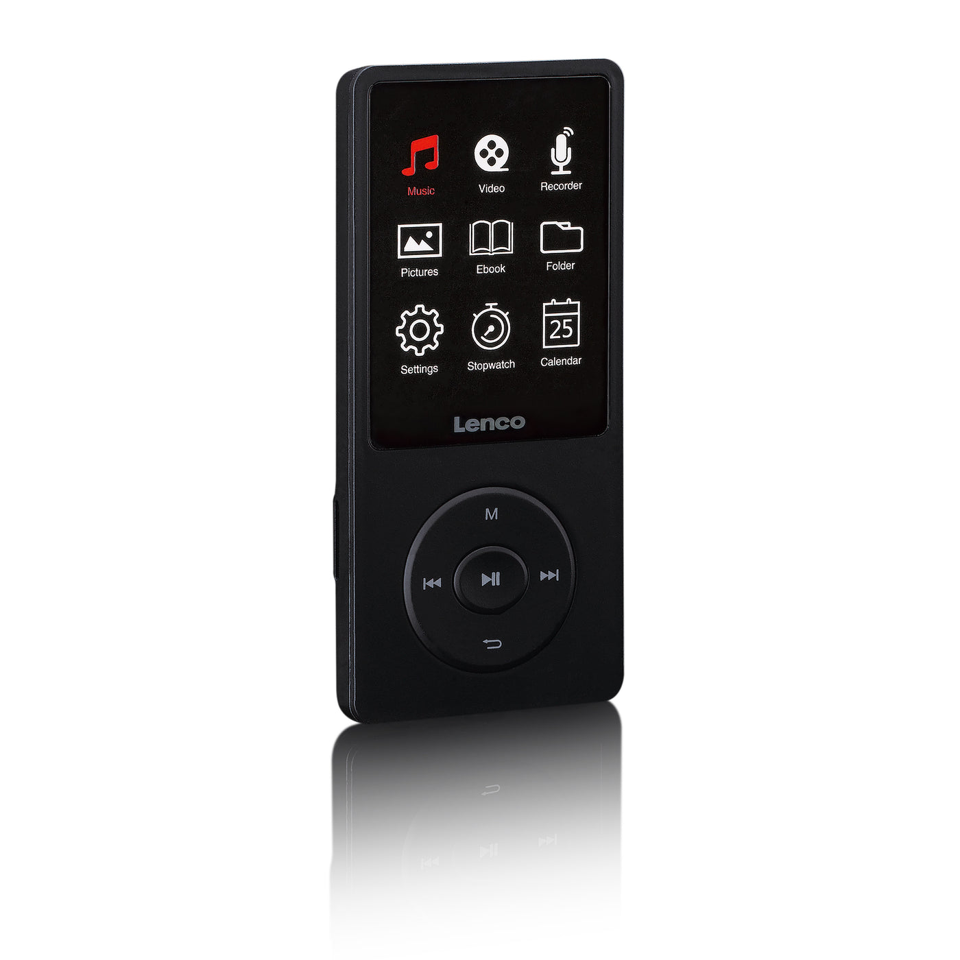 LENCO Xemio-669BK - MP3/MP4 player with 2.4'' TFT LCD display and 8GB internal memory - Black