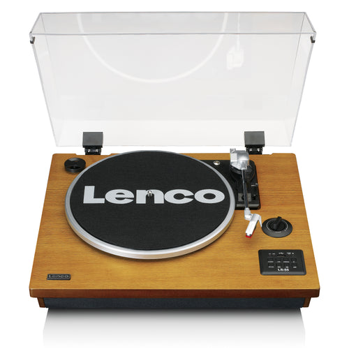 LENCO LS-55WA - Platenspeler met Bluetooth®, USB, MP3, luidsprekers - Hout