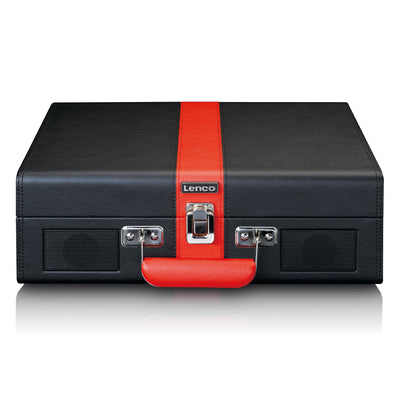 CLASSIC PHONO TT-110BKRD - Record Player with Bluetooth® reception and built in speakers - Black Red