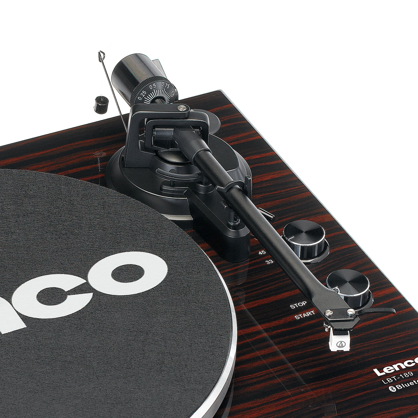 LENCO LBT-189WA - Platenspeler met Bluetooth® transmissie, donkerbruin