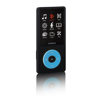 LENCO Xemio-860BU - MP3/MP4 speler met Bluetooth® en 8GB intern geheugen - Blauw