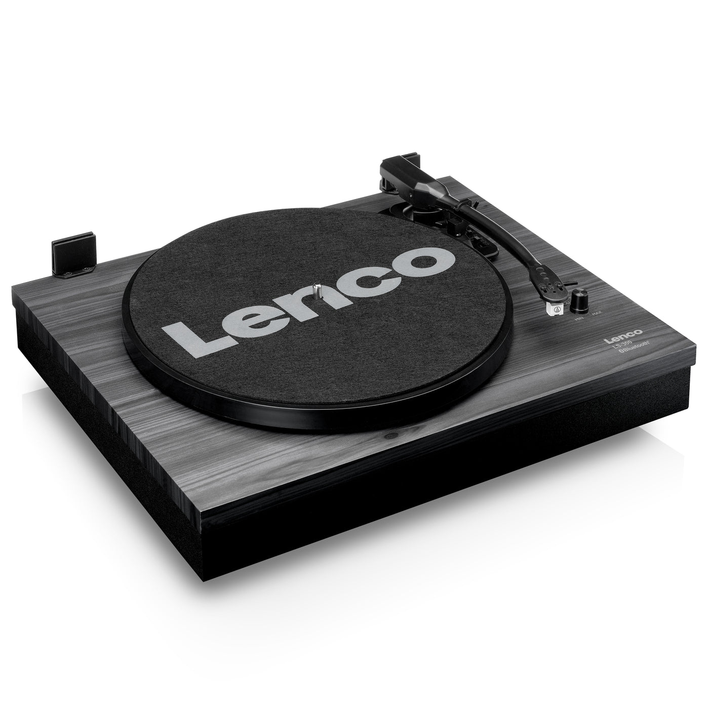 LENCO LS-300BK - Platenspeler met Bluetooth® en twee externe speakers, zwart