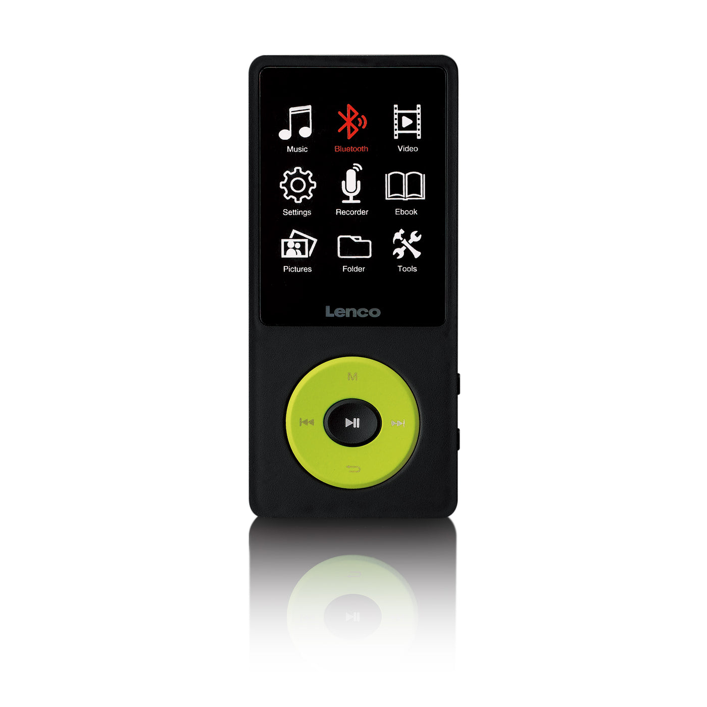 LENCO Xemio-860GN - MP3/MP4 speler met Bluetooth® en 8GB intern geheugen - Groen